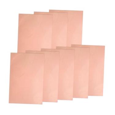 Imagem de Tachiuwa 8 folhas de cartolina metálica para artesanato e cartas, Rosa Ouro