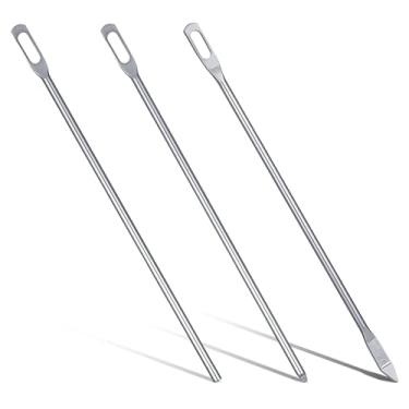 Imagem de 3 peças de passadores de cordão, ferramenta de extração rápida e fácil de traçar, ferramenta de substituição de cordão de passador de agulha simples para moletons com capuz, jaquetas, calças de