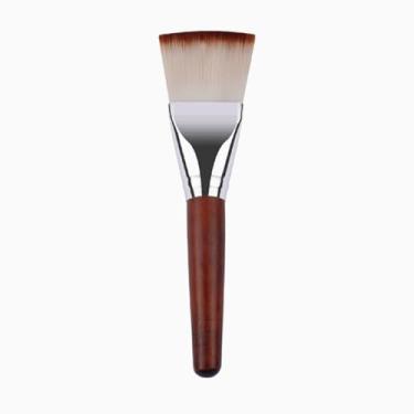 Imagem de 1 pincel de máscara facial de tamanho grande, 16,4 x 4 cm, cerdas macias, cabo de madeira, escova de limpeza multifuncional que não cai