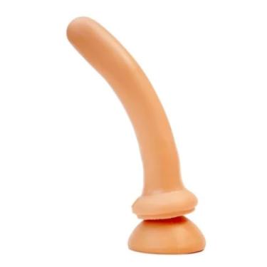 Imagem de Prótese Maciça Grande 19x4cm Com Ventosa Fixadora Toque Realista Suave Brinquedo Erótico Pênis KT251