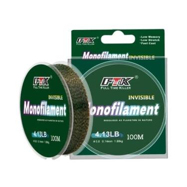 Imagem de Linha De Pesca Fluorocarbono Super Forte Invisível 100m 300m 500m Com 