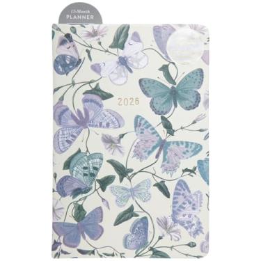 Imagem de WORLD TRAVELER Agenda 2026 - Agenda de calendário semanal e mensal de 15 x 20 cm com marcador de página e fita para escola e escritório, tamanho 15 x 20, roxo