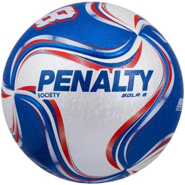 Imagem de Bola de Futebol Society 8 XXV USA Penalty, Azul, Vermelho