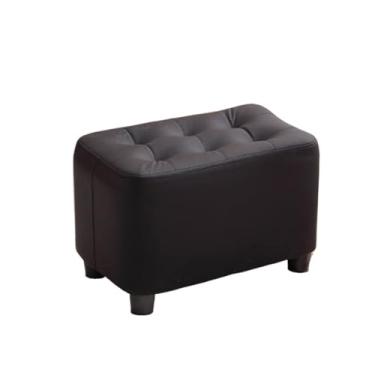Imagem de PPALORTEX Sapateira banco para engraxar sapatos, banquinho pequeno, banco doméstico, tecido de madeira maciça, banco de sofá, apoio para os pés, porta de estar, sala de estar, banco de engraxate