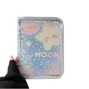 Imagem de A5 Star Capa transparente para fichário, capa de álbum de fotos, fichário para álbum de fotos, livro de coleção de cartões de foto (estilo H)
