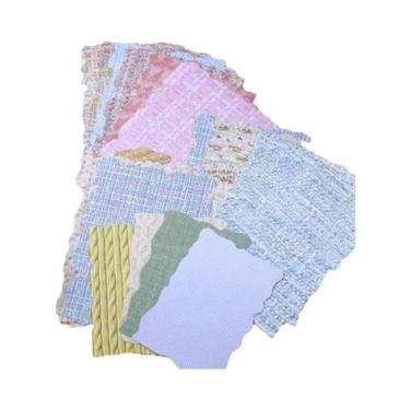 Imagem de 24 Folhas De Papel Para Scrapbook Para Diários, Álbuns De Fotos E Deco