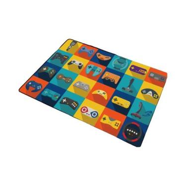 Imagem de Tapete De Jogo Antiderrapante Com Padrão De Cristal E Design De Contro