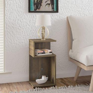 Imagem de Mesa De Apoio Lateral Com Nichos Toy Pinho