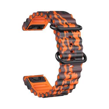 Imagem de Pulseira De Silicone Camuflada QuickFit 22mm 26mm Para Garmin Fenix 7X