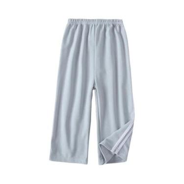 Imagem de Calças De Verão Para Crianças Com Pernas Largas Em Cores Sólidas, Conf