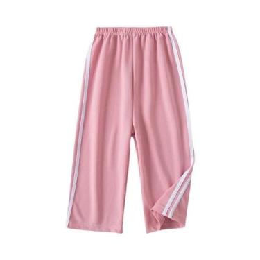 Imagem de Calças De Verão Para Crianças Com Pernas Largas Em Cores Sólidas, Conf