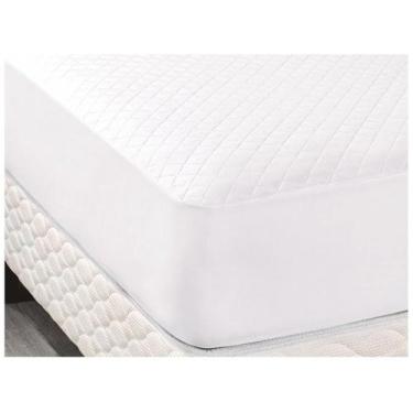 Imagem de Protetor de Colchão Jolitex Casal Impermeável 138x188x35 cm Branco
