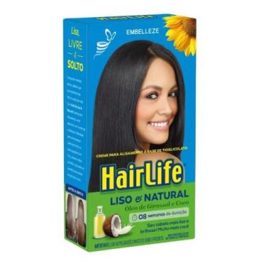 Imagem de HairLife Creme de Alisamento Capilar Embelleze 180g Liso & Natural Qua