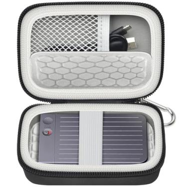 Imagem de Againmore Capa Compatível Com Gravador De Voz Plaud Ai, Caixa De Armazenamento De Gravador De Áudio Digital, Capa Organizadora De Gravador De Notas Pequenas Com Bolso De Malha Para Acessórios (Apena