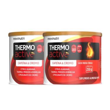 Imagem de Kit 2 Thermo Active Lata 250g Frutas Cítricas Maxinutri