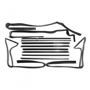Imagem de Kit Canaleta e Pestana para Vidros Modelo F103 Fiat Fiorino G1 1981 a 2004 147 Todos Pa...