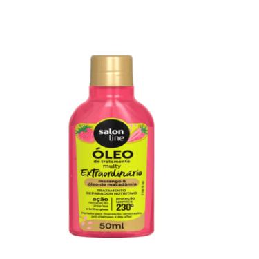 Imagem de Óleo Capilar Nutrição 50ml Salon Line Multy Extraordinário Morango Proteção Térmica Vegano