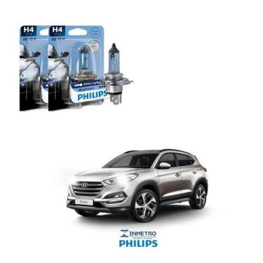 Imagem de Lâmpadas Farol Hyundai Tucson Philips H4 BlueVision