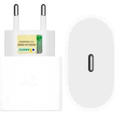 Imagem de Fonte Carregador Turbo 20W USB-C Tipo C Rápido e Eficiente Carregador 