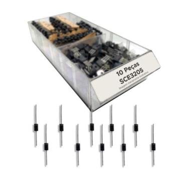 Imagem de 10x Diodo Retificador SB560 5A 600V Rápido - CHIPSCE
