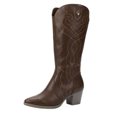 Imagem de Bota Feminina Salto Bloco Médio Conforto Country Mississipi