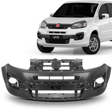 Imagem de Parachoque Dianteiro Uno Way 2016 2017 2018 2019 2020 Preto Liso - Dts