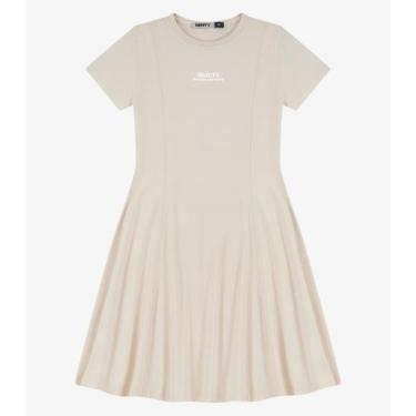 Imagem de Vestido Feminino Molecotton De Viscose Evasê Minty Bege, 18, Bege