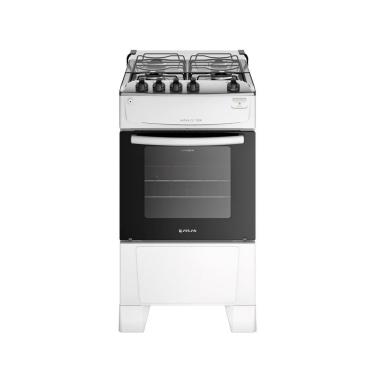 Imagem de Fogão de Piso 4 Bocas a Gás Atlas Mônaco Top Mesa de Inox Acendimento Automático Branco...