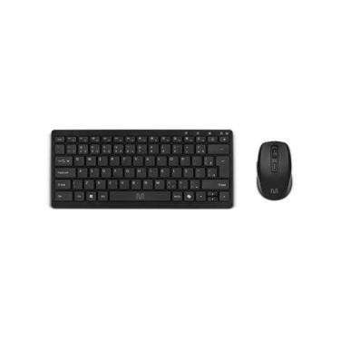 Imagem de Kit Teclado e Mouse Sem Fio Multilaser CS500, USB 2.4GHz, Recarregável