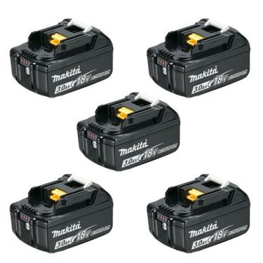 Imagem de Combo 5 bateria 18v 3,0ah - bl1830b li-ion - 197599-5 - makita