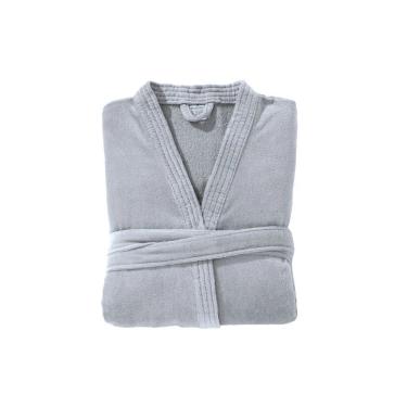 Imagem de Roupão Infantil com Capuz Velour M Azul Claro Dohler