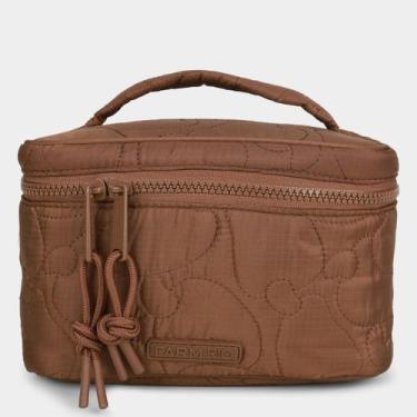 Imagem de Necessaire Farm Estampada Feminina, Marrom, Único