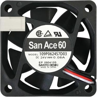 Imagem de Ventoinha 109P0624S7D03 24V 0.08A 1.92W 3 Fios 3P 6015 B2 - Sanyo