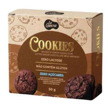 Imagem de Cookies Proteíco Zero Açúcar 120g La Ganexa, Cacau