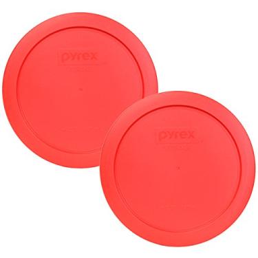 Imagem de Tampa de armazenamento redonda de 4 xícaras Pyrex 7201-PC para tigelas de vidro, Light Red, 4 Cup, 950mL, 2