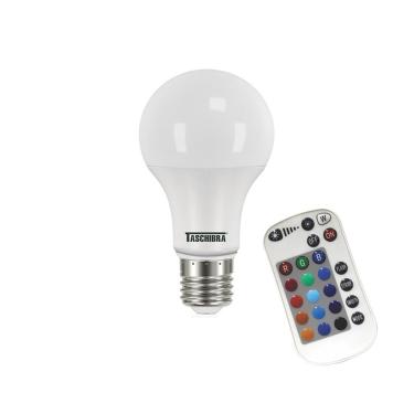 Imagem de Lâmpada Led Taschibra TKL RGB Colorida 9W Bivolt E27 com Controle 