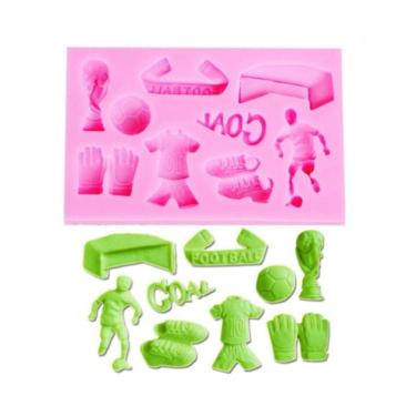 Imagem de Molde De Silicone Futebol, Chuteira, Jogador