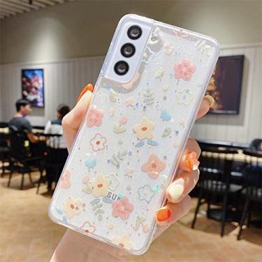 Imagem de Capa de telefone transparente com glitter bonito para Samsung S22 S21 S20 Plus FE Note 20 Ultra A52 A72 A32 A50 A71 A22 A12 Capa transparente, A05, Para A52 4G 5G