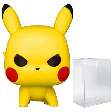 Imagem de POP Pikachu [Attack Stance] Funko Pop! Vinyl Figure (Bundled with Compatible Pop Box Protector Case), Multicolored, 3.75 inches