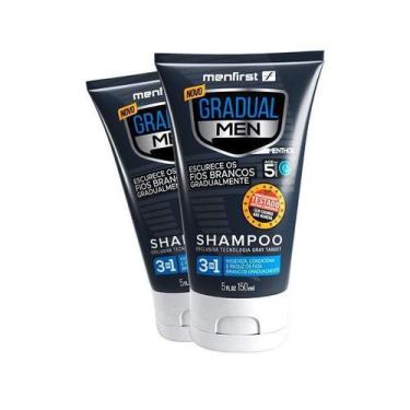 Imagem de Shampoo Escurecedor De Cabelo Gradual Men Menfirst (2X)