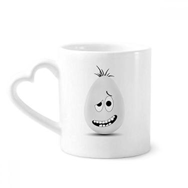 Imagem de Festival de Páscoa Caneca de Cultura de Ovos Coloridos Engraçados Caneca de Café Cerâmica Copo de Coração