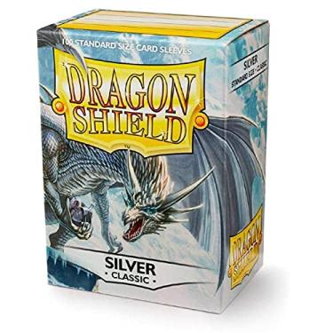 Imagem de Dragon Shield Classic Silver Standard Size 100 ct Card Sleeves Individual Pack