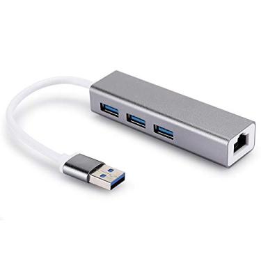 Imagem de Adaptador USB para Ethernet, conversor USB 3.0 HUB para Ethernet RJ45, acessórios de computador com indicador de LED para Windows 7/8/10, para sistema operacional, para Linux Kernel 3.X/7 2.6