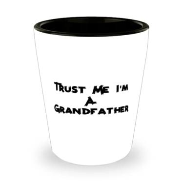 Imagem de Copo Trust Me I'm A Grandfather Grandfather Shot Glass, Brilliant Grandfather s, copo de cerâmica para patas grandes