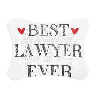Imagem de Moldura de quebra-cabeça Best Lawyer Ever Citação Profissional Decoração de quadro Enfeites