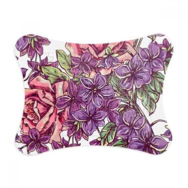 Imagem de Moldura de quebra-cabeça de folhas azuis e brancas para decoração de imagem Enfeite de jogo de quebra-cabeça