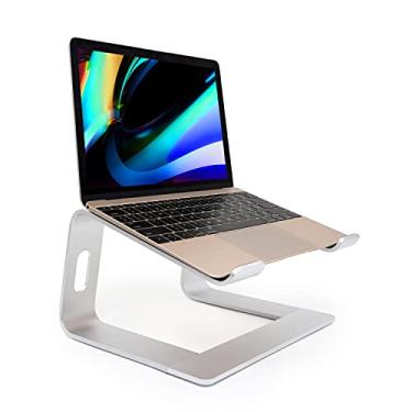 Imagem de Cenawin Suporte Ergonômico de Alumínio para Laptop, Destacável, Compatível com MacBook Pro/Air, HP, Lenovo, Samsung, Huawei e Outros de 10 a 17,3 Polegadas (Prata)