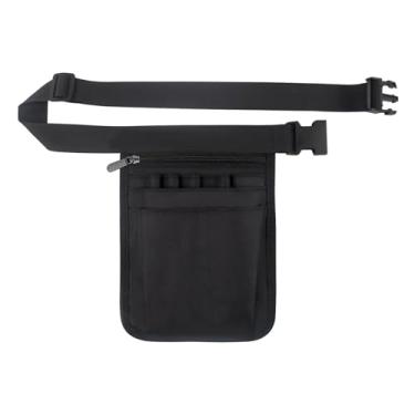 Imagem de MERIGLARE Cinto organizador utilitário para enfermeira, pochete, bolsa de quadril, bolsa de cintura para tesoura, ferramenta, preto