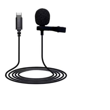 Imagem de Microfone De Lapela Com Cabo 1,5m E Plug Lightining