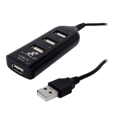 Imagem de HUB USB 2.0 X-Cell, 4 Portas, Preto - XC-HUB-6